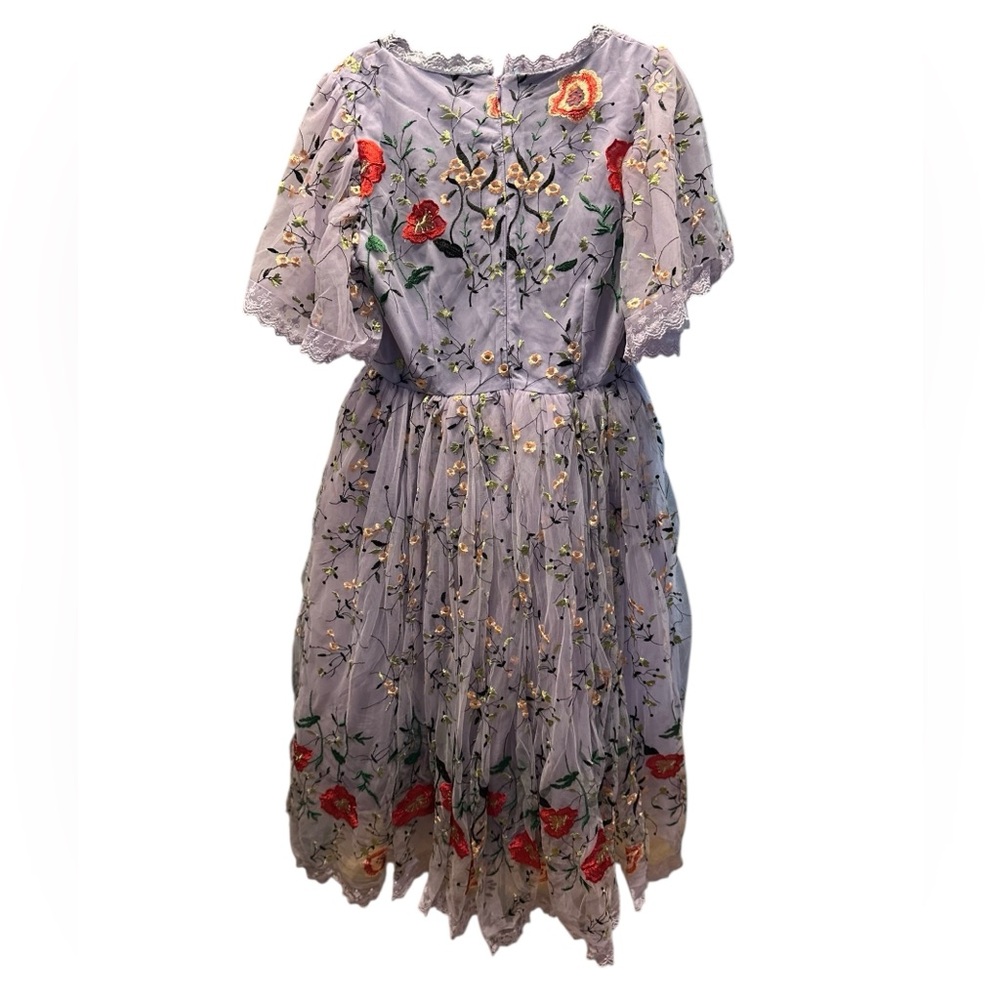 Jessakae embroidered lilac Darla dress size L - Picture 11 of 15